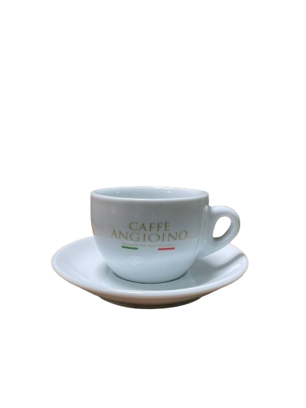 Set Tazze Cappuccino bianca Caffè Angioino