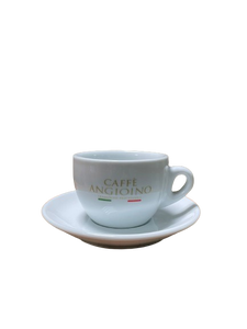 Set Tazze Cappuccino bianca Caffè Angioino